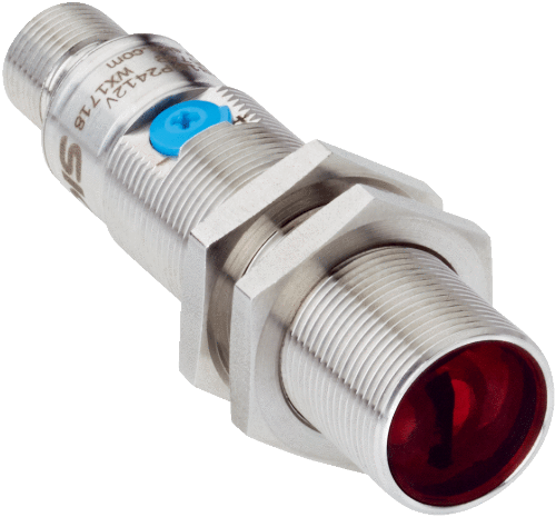 Picture of Fotoandur Objektilt (BGS) GRTB18, M18, Sn=3..300mm, PNP, Light/Dark, IP67, pistik M12 4-pin, SICK 