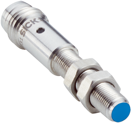 Picture of Ind.andur IMM, M5, Sn=0.8mm, Shielded, PNP-NO, kere 38mm, pistik M8 3-pin, SICK 