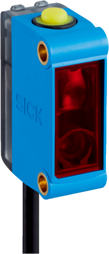 Picture of Kontrastiandur KTM, Sn=≤ 50 mm, 680nm, PNP, Light/Dark, IP67, Kaabel 0.3m, M12 4-pin pistik, SICK 