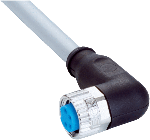 Picture of Andurikaabel PVC+ pesa 90°, A-coded, ( 2m + M8 4-pin ), SICK 