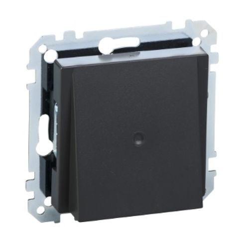 Picture of Keskplaat kaabliläbiviiguga, antratsiit, System-M, MERTEN 