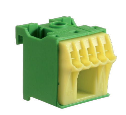 Picture of QC terminal PE, 6 kohaline, 30mm, 63A (5x1-4mm2)+(1x4-16mm2), Hager