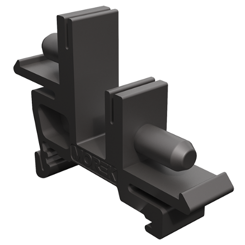 Picture of Latihoidja DIN-liistule BB3, 2x16-25mm2 BB111 messinglatile, must Morek 