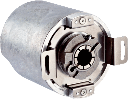 Picture of Abs.enkooder,PROFINET, ø60mm, võll ø12, 10-30VDC, 262.144imp/pööre, pistik+2pesa (M12 4-pin), SICK 