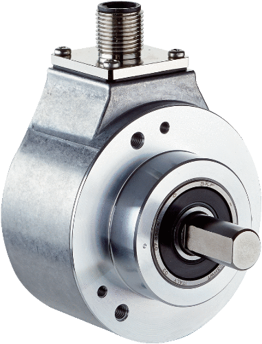 Picture of Inkr. enkooder, HTL / Push pull, ø60mm, võll ø6mm, 10-27VDC, 1000imp/pööre, ≤ 90°, M12 5-pin, SICK 