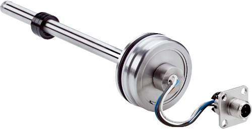 Picture of Lineaar Enkooder MAX48A, AO 4-20mA, 24VDC, 0...150mm, M12 4-pin, SICK 