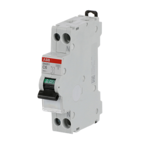 Picture of Moodulkaitselüliti SN200, 1P+N, 6A, C, 6kA, 1 moodul, ABB 