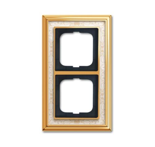 Picture of Raam 2-ne, poleeritud messing (kuldne), beež klaas, mustriga, Busch-dynasty 