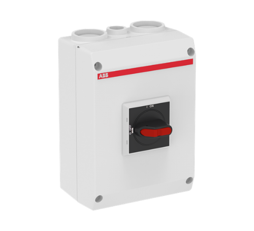 Picture of Turvalüliti 3P, 45A AC-23A 400V, 22kW IP65, 2xM32+M16 läbiviikudeta, ABB 