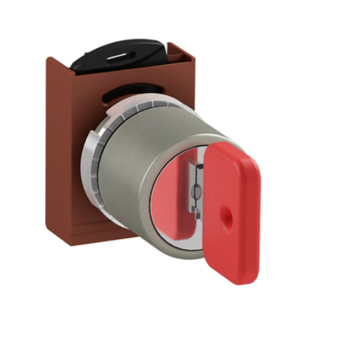 Picture of Selektorlüliti P9, metall, 1-2, võti, PUNANE, (10tk min), ABB 