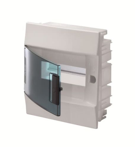 Picture of Süvistatav moodulkilp Mistral 8m. läbipaistva uksega IP41 PE/N latiga, ava 232x224x79mm, ABB 