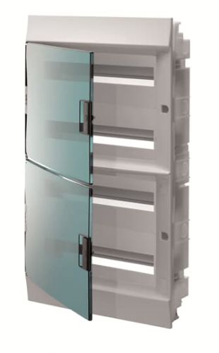 Picture of Süvistatav moodulkilp Mistral 72m(4x18). läbipaistva uksega IP41 PE/N latiga, ava 717x422x99mm, ABB 