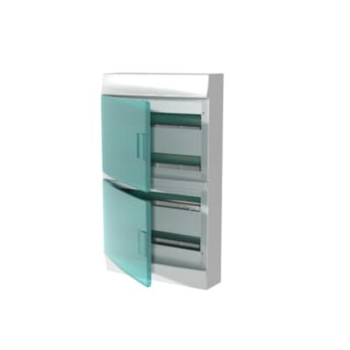 Picture of Pinnapealne moodulkilp Mistral 72m(4x18) . läbipaistva uksega IP41 PE/N latiga, ABB 