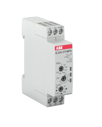 Picture of Moodulaegrelee CT-MFD, 7 funktsiooni, 1CO, 0.05s-100h, 24-48VDC/24-240VAC, ABB 
