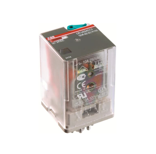 Picture of Relee 3CO, 10A, 24VDC, LED+TEST, 11-pinni, ABB 