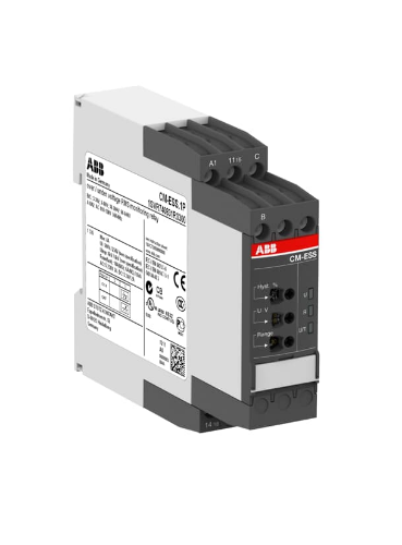 Picture of Pingekontrollirelee 1F, min 3-30V, 3-60A, max 30-300V, 60-600V, 1CO, 24-240VAC/DC, ABB 