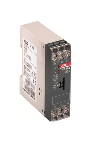 Picture of Aegrelee CT-SDE, Täht-kolmnurk (Star-delta), 1CO, 0.3s-30s, 24VAC/DC, 220-240VAC, ABB 