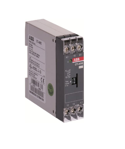 Picture of Aegrelee CT-ARE, viide OFF (toitepingeta), 1CO, 0.3 s- 30 s, 24VAC/DC, 220-240VAC, ABB 