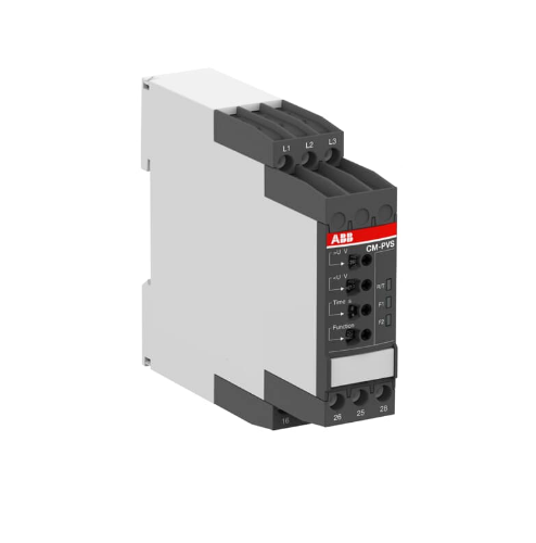 Picture of Pingekontrollirelee 3F, kadu/järjestus/min/max., 2CO, 300-500VAC, vedruklemm, ABB 