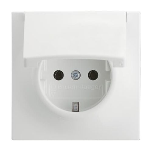 Picture of Pistikupesa 1-ne m-ga, klapiga, matt valge, Impuls 