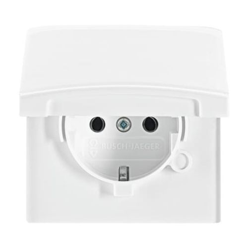 Picture of Pistikupesa 1-ne maandusega IP44, alpivalge, Allwetter 