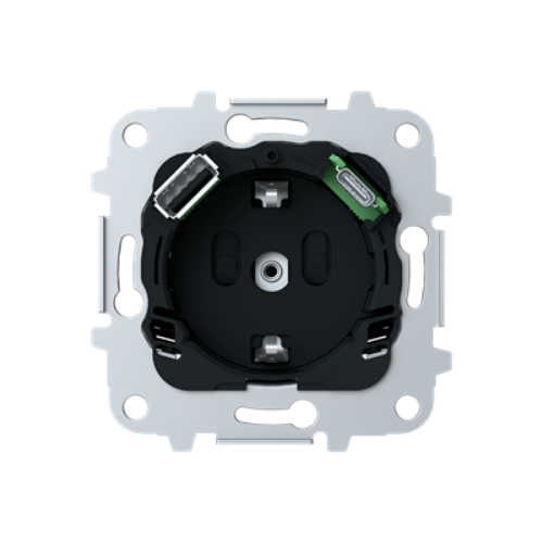 Picture of Sokkel pistikupesa 2-se USB A+C-laadijaga (2A), Sky Niessen 