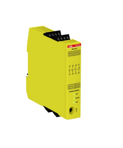 Picture of Turvarelee 3NO/1NC, 24 VDC, kahekäe kontroll, SIL3, ABB 