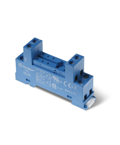Picture of Releepesa 95.65, 1 ja 2 CO kontakti, metall.fiksaator, DIN-latile, kruviklemm, Finder 
