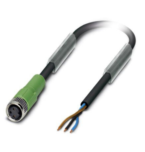 Picture of Andurikaabel PUR + pesa otse, A-coded, ( 1.5m + M8 3-pin ), Phoenix 