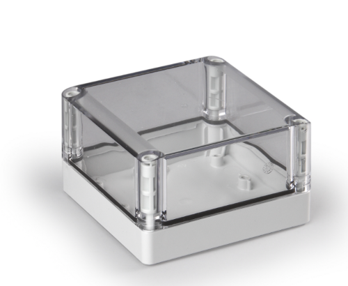 Picture of ABS karp Cubo S 125x125x75mm, läbipaistva kaanega, sileda seinaga IP66/67, Ensto 