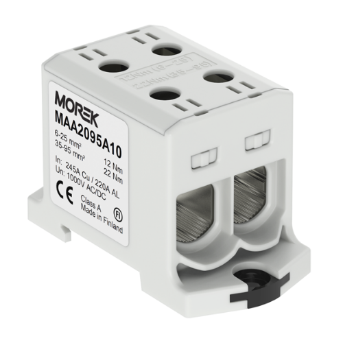 Picture of Hargnemisklemm OTL95-2 hall 2xAl/Cu 6-95mm², 1000V, Morek 