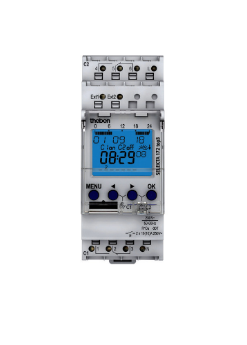 Picture of Programmkell astro. SELEKTA 170 top3, 2 kanalit, 84 mk, 230VAC, bluetooth, Theben 