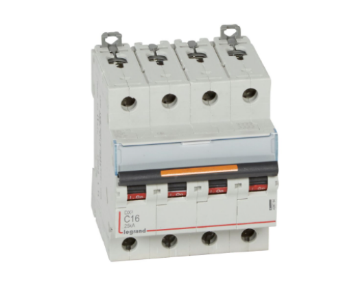 Picture of Moodulkaitselüliti DX3, 4P, 25A, C, 25kA, Legrand 