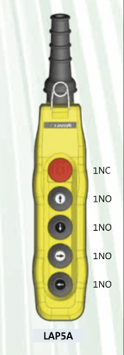 Picture of Juhtpult 4 nuppu+stopp IP65 1-kiiruseline, Ravioli