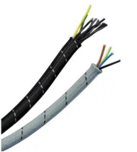 Picture of Juhtmete rüüs PDBS 12G, punutud, polüamiid 16-25mm, hall 50m/pk, nVent Eriflex 