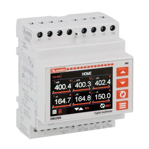 Picture of Võrguanalüsaator DMG2000 Ethernet, DIN-liistule, LCD, täpsus 0.2 akt.en 0.5s, reakt.en 1, Lovato 