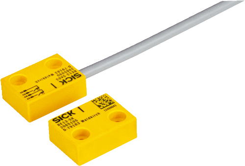 Picture of Turvalüliti RE1 (ukse) saatja-vastuvõtja, magnet, 2NO, 0.2m kaabel M8 4-pin, SICK 