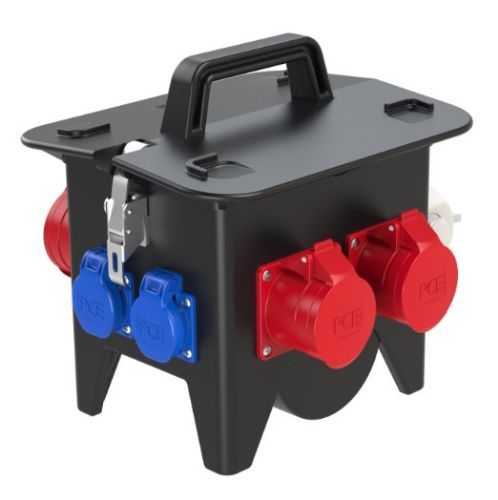 Picture of Vooluvõtukeskus sisse: 32A/5P välja: 1x32A, 2x16A 5p, 3x230V, RVK, kaitseautomaadid, IP54 PCE 