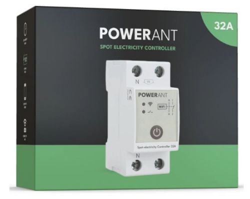 Picture of Börsihinda jälgiv relee, 1x32A, 230VAC, WiFi, 802.11 b/g/n 2,4 GHz, Powerant