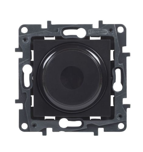 Picture of Dimmer pöördnupuga, 5-300W universaal, must matt, kruvikl., süv. NILOE STEP, LEGRAND 