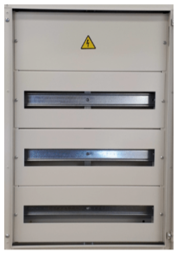 Picture of Moodulkilp pinnapealne, 57m(3x19), IP44, 645x450x140, hall, metallist, Harju Elekter 