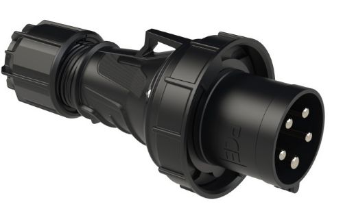 Picture of Pistik 63A 5P 6H 400VAC IP67, must, CEE, PCE 