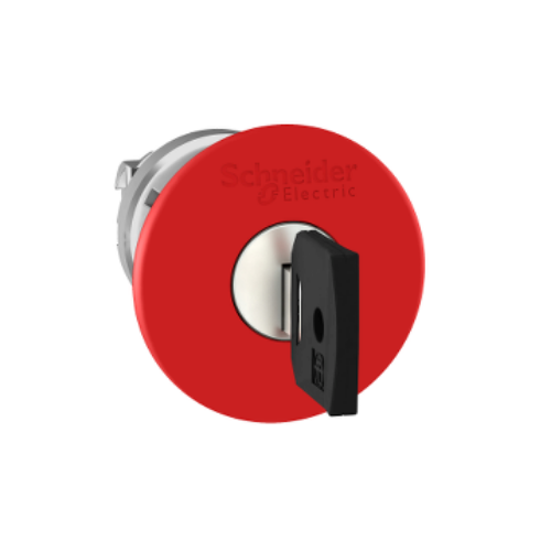 Picture of Surunupp seen ZB4, AVARII-STOP, PUNANE, fikseeruv, võti, ø40mm IP66, ilma adapterita, Schneider 