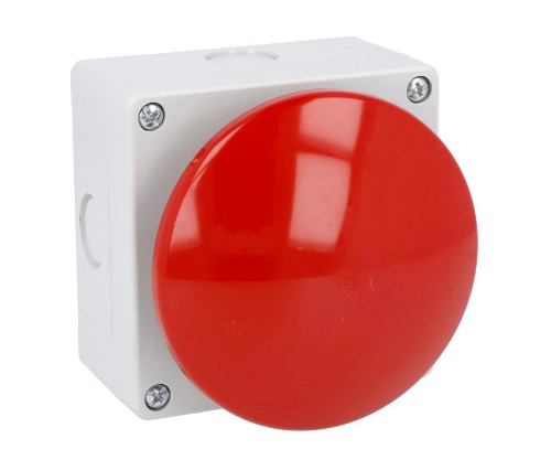 Picture of Seen karbis (PUNANE) LP9, surunupp, MUST, ø90mm, 1NO+1NC, IP65, Lovato 