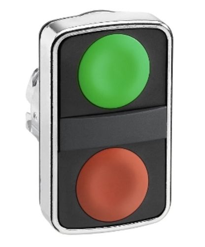 Picture of Surunupp, 2 funkts. ZB4, ROHELINE/PUNANE, metall IP66, ilma adapterita, Schneider