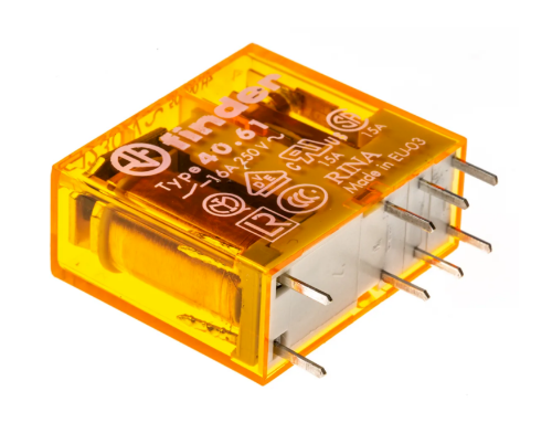 Picture of Minirelee 40.61, 1CO, 16A, 230VAC (5mA), pesa 95 seeria, Finder 