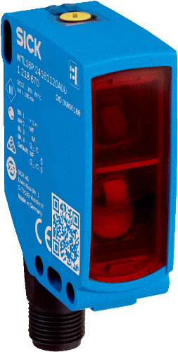 Picture of Fotoandur Objektilt W16 (BGS), Sn50...500mm, PNP/NPN, IP67, pistik M12 4-pin, SICK 