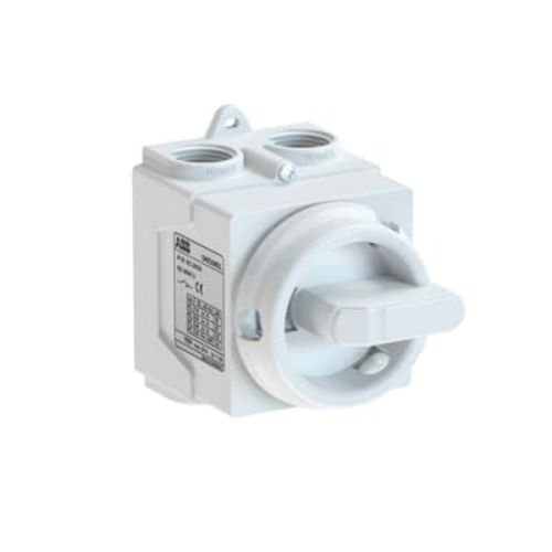 Picture of Koormuslüliti 2P, AC22/20A, AC23/9.8A/240V/2.6kW, IP67 VALGE plastkorpus, läbiviikudega, 92x, ABB 