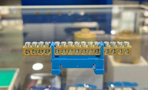 Изображение Neutraaliklemm 15 pos (2x16+13x10mm2), DIN-liistu kinnitusega, Scame 