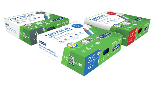 Изображение Juhe TOXFREE ZH H07Z1-K 2.5mm2, HF B2ca, 450/750V, 70ºC, sinine, K100 